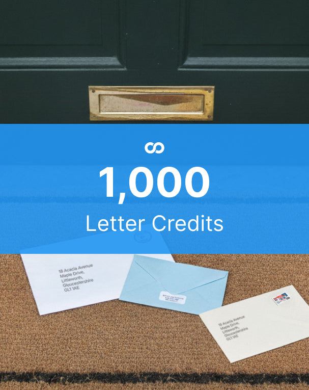 Deliver to Doorstep Credits :: 1,000 Letter Credits
